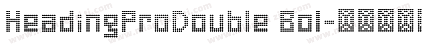 HeadingProDouble Bol字体转换